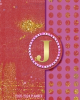 2020-2024 5 Year Monthly Planner: Initial Monogram Letter J 60 Months Calendar, 5 Year Agenda Schedule Organizer, Logbook and Personalized Journal 1707958386 Book Cover