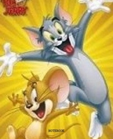 Notebook: Tom and Jerry Cartoon Soft Glossy Cover College Ruled Lined Pages Book 7.5 x 9.25 Inches 110 Pages 1692394584 Book Cover