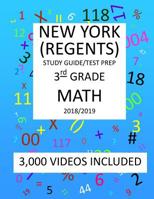 3rd Grade NEW YORK REGENTS, MATH, Test Prep: 2019: 3rd Grade NEW YORK REGENTS MATH Test prep/study guide 1726475107 Book Cover