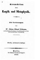 Grundriss der Logik und Metaphysik, Erster Auflage 1245062220 Book Cover