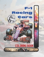F-1 Racing Cars: Coloring Book B0CN4WWB2H Book Cover