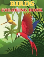 Birds Coloring Book: Beautiful Bird Designs, Fun Color Pages For Kids, Girls Birthday Gift, Journal 164944186X Book Cover