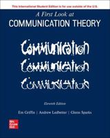 ISE A First Look at Communication Theory 1265209243 Book Cover