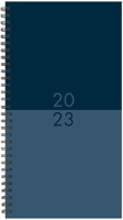 Navy Duotone 2023 Small Spiral Softcover Planner 1549230263 Book Cover