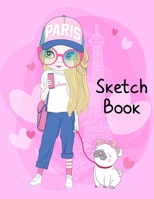 Sketchbook: Cute Twins Sister Ella and Ellie Character Sketchbook For 9-12 Year Old Girls ~ Blank Paper for Drawing,  Doodling or Sketching.(Volume 6) 169976316X Book Cover