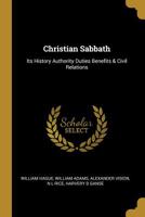 The Christian Sabbath 0530133199 Book Cover