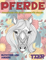 Malb�cher f�r Erwachsene f�r Frauen - Nutztier und andere - Tier - Pferde B09CGL82SM Book Cover