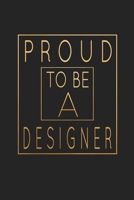 Proud To Be A Designer: Blank Drawing Sketch Book 1654858366 Book Cover
