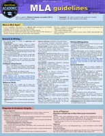 MLA Guidelines: a QuickStudy Laminated Style Reference Guide 1423248341 Book Cover