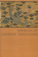 Sources of Chinese Tradition. 0231086032 Book Cover