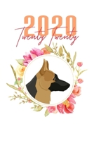 2020: German Shepherd Floral Daily Planner Diary 1674285000 Book Cover