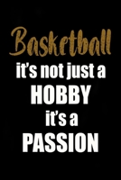 Basketball It's not just a Hobby It's a Passion: Card Alternative Gift for Basketball lovers B0851M1Q12 Book Cover