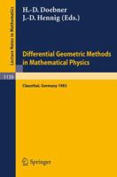 Differential Geometric Methods in Mathematical Physics (Lecture notes in physics) 3540156666 Book Cover