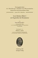 Leon Battista Alberti Ein Hygieniker Der Renaissance 3662388561 Book Cover