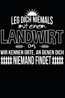 Leg dich niemals mit einem Landwirt an, wir kennen Orte an denen dich niemand findet.: A5 110 Seiten Punkteraster I Notizbuch I Landwirt I Landwirtschaft I Bauer I Trecker I Traktor I Geschenk 167498586X Book Cover