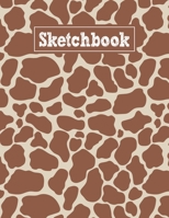 Sketchbook: 8.5 x 11 Notebook for Creative Drawing and Sketching Activities with Giraffe Skin Themed Cover Design 1670577023 Book Cover