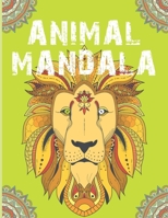 animal mandala coloring book for kids animals patterns doodles: Cute animal mandala coloring book for kids ages 6-12 with 50 cute mandalas to color ... fine motor skills. Designs for relaxation B09SW2YVY9 Book Cover