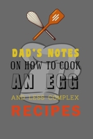 kitchen Notebook DAD'S NOTES ON HOW TO COOK AN EGG AND LESS COMPLEX RECIPES: Recipes Notebook/Journal Gift 120 page, Lined, 6x9 (15.2 x 22.9 cm) 1712205463 Book Cover