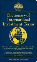 Dictionary of International Investment Terms 0764118641 Book Cover