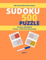 SUDOKU 500 PUZZLE: Activity Book for Adults Young Men and Womens ,183 Pages , 5 00 Sudoku Puzzles from The Easiest to Most Hard, Nice Gift in Halloween day Size 8,5x11 Inches (French Edition) B08HQ25LTL Book Cover