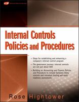 Internal Controls Policies and Procedures 0470287179 Book Cover