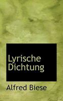 Lyrische Dichtung 1116546299 Book Cover