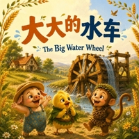 The Big Water Wheel ?????: Libby, Gobo, & Milo in Happy Valley - Original Stories about Teamwork, Hard work, and Never Giving Up in English, Chinese, ... (Chinese-English Bilingual Children's Book) 1996887076 Book Cover