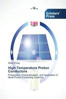 High Temperature Proton Conductors 3639716671 Book Cover