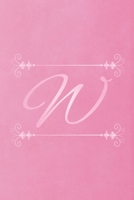 W: Initial Monogram Letter W College Ruled Notebook. Personalized Medium Lined Journal & Diary for Writing & Note Taking for Girls, Boys, Men and Women 1672864291 Book Cover