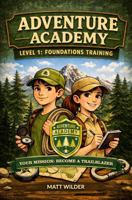 Adventure Academy Outdoor Survivor Missions for Kids: Level 1: Foundations Training - 27 Hands-On Challenges to Master Fire, Shelter, Water, Signaling, and Survival Thinking B0GVB4Y34T Book Cover