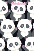 Notebook: Cute Panda Bear Kawaii Composition Notebook Japanese Otaku Anime lovers 120 Blank lined pages 6 x 9 Journal Planner organizer School 1660345340 Book Cover