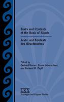 Texts and Contexts of the Book of Sirach =: Texte Und Kontexte Des Sirachbuches 162837182X Book Cover