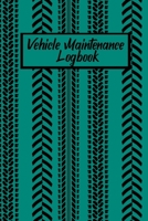 Vehicle Maintenance Logbook: Black Tire Threads Maintenance Repair Journal Record Notebook for your Maintenance of your Personal Vehicle or bike 1678955396 Book Cover