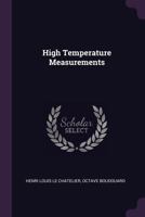 High-Temperature Measurements 0548509603 Book Cover