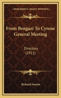 From Bengazi To Cyrene General Meeting: Directory 1166564991 Book Cover
