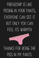 Friendship Is Like Pissing In Your Pants: Funny Gift For Your Best Friend 1690978716 Book Cover