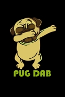 Dabbing Pug: Hangman Puzzles Mini Game Clever Kids 110 Lined Pages 6 X 9 In 15.24 X 22.86 Cm Single Player Funny Great Gift 1702237141 Book Cover