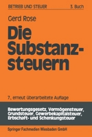 Die Substanzsteuern 3409509453 Book Cover