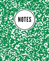 Notes: School Marble Green - Cute Writing Notebook For School, Home & Office - [Classic] 1086699831 Book Cover