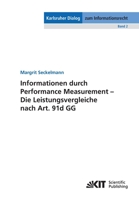 Informationen durch Performance Measurement - Die Leistungsvergleiche nach Art. 91d GG 3866448716 Book Cover