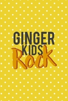 Ginger Kids Rock: Notebook Journal Composition Blank Lined Diary Notepad 120 Pages Paperback Yellow And White Points Ginger 1712344498 Book Cover