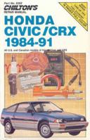 Chilton's Honda Civic/Crx 1984-91 Repair Manual (Chilton's Total Car Care) 0801983029 Book Cover