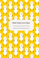 Cute Baby Sheep Theme Wide Ruled Line Paper 1674303815 Book Cover