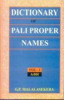 Dictionary of Pali Proper Names 8120830202 Book Cover