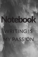 Writing is my passion notebook: black and white Waterfall notebook for nature lovers 1675141940 Book Cover