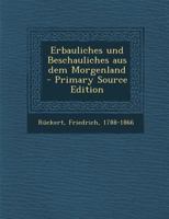 Erbauliches Und Beschauliches Aus Dem Morgenland B0BM8QZJPN Book Cover
