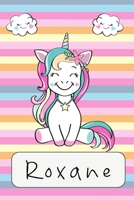 Roxane: carnet Personnalisé / Journal pour filles. (French Edition) 1661096921 Book Cover