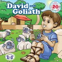 David & Goliath Padded Board Book & CD (Let's Share a Story) 1630587842 Book Cover