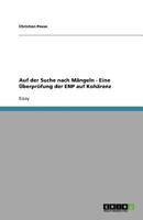 Auf der Suche nach M?ngeln - Eine ?berpr?fung der ENP auf Koh?renz 3640691083 Book Cover