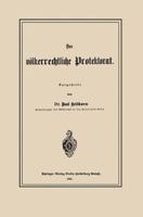 Das Volkerrechtliche Protektorat 1160377995 Book Cover